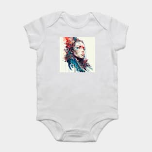 Water color painting of a princess Baby Bodysuit